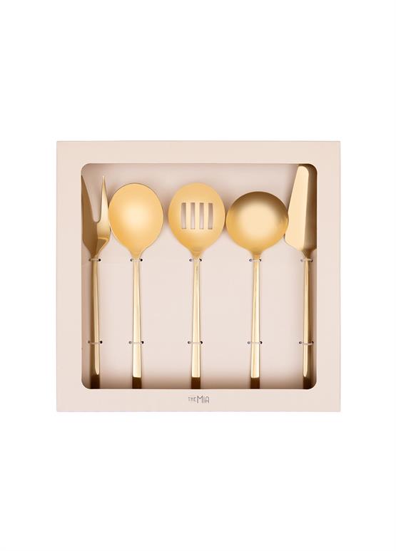 The Mia Giallo Servis Seti Gold 5 Parça
