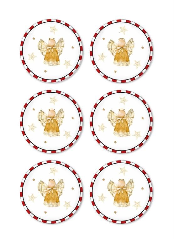 The Mia Globe Pasta Tabağı 6 Lı Set 19 cm NEW029