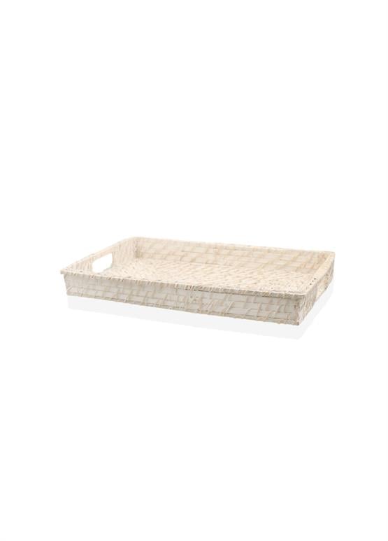 The Mia Hasır Tepsi Dikdörtgen 45x31x6 cm
