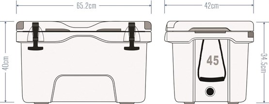 IcePeak Aden Plus Buzluk 45 Litre
