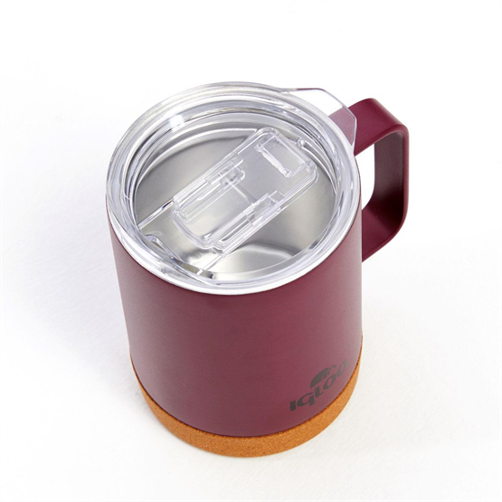 Igloo Cork Mug 350ml-BORDO