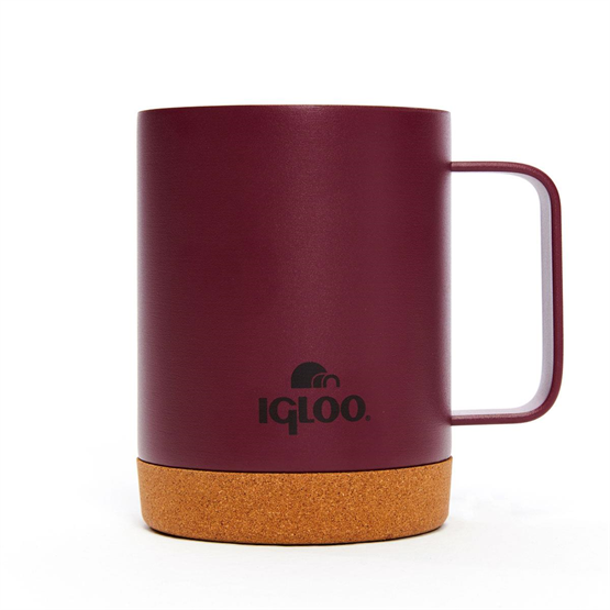 Igloo Cork Mug 350ml-BORDO