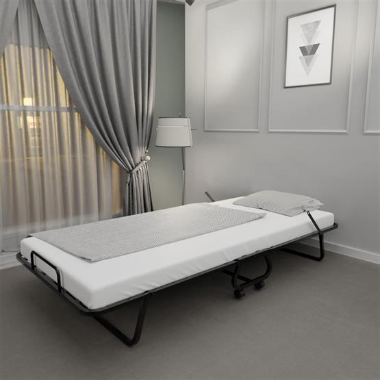 Iron Katlanır Yatak ve Karyola | 80x190 cm Katlanabilir Somya ve Yatak Tek Kişilik Katlanır Yatak