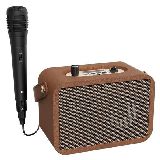 Jwin BK-502 Mikrofonlu Hoparlör - Kahverengi