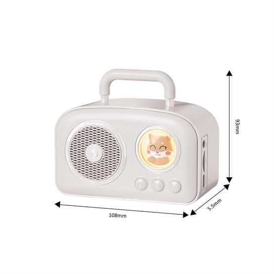 Jwin BR-220 Radyolu Bluetooth Hoparlör - Beyaz