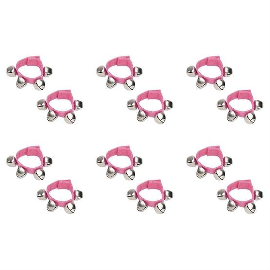 Jwin BZ-402S 6lı Bilek Zili Orff - Ritim Aleti Seti - Pembe