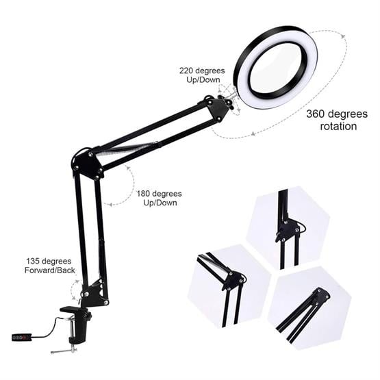 Jwin MB-600 3 Modlu Ledli Masa Büyüteç