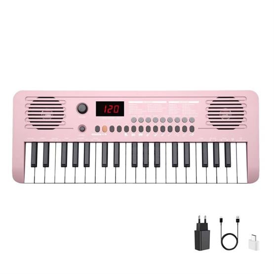 Jwin Sapphire MK-1537 37 Tuş Hassasiyetli Org (Adaptör Hediye) - Pembe