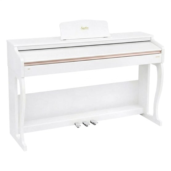 Jwin Sapphire SDP-215 Çekiç Aksiyonlu 88 Tuşlu Dijital Piyano + Tabure - Beyaz