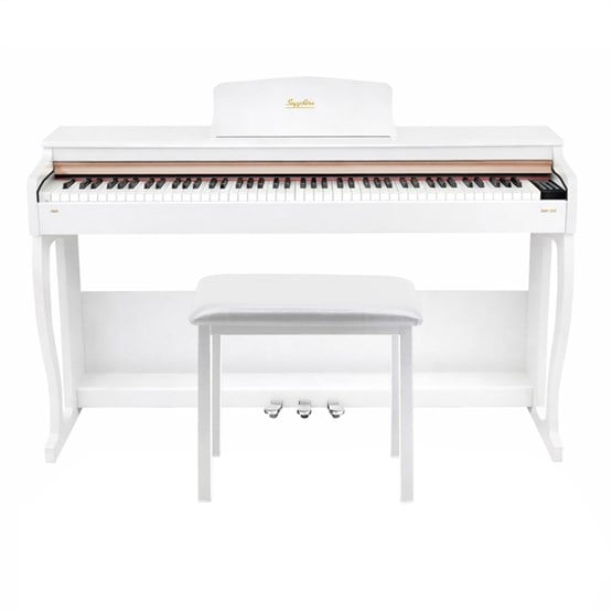 Jwin Sapphire SDP-215 Çekiç Aksiyonlu 88 Tuşlu Dijital Piyano + Tabure - Beyaz