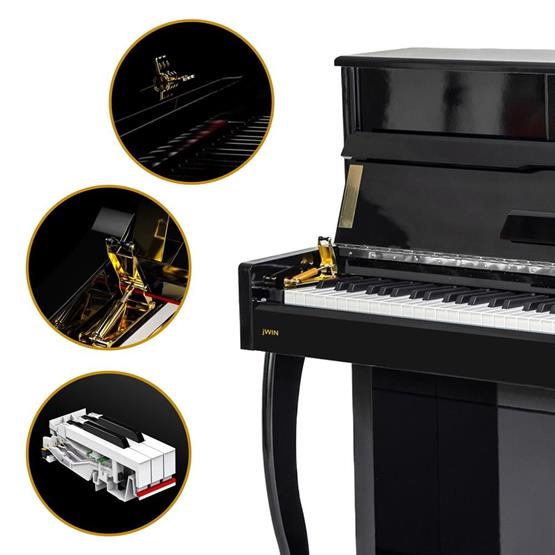 Jwin Sapphire SDP-650 Çekiç Aksiyonlu 88 Tuşlu Dijital Piyano - Siyah