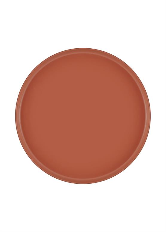 The Mia Limoges Ahşap Ayaklı Tabak Terracota 27x12 cm