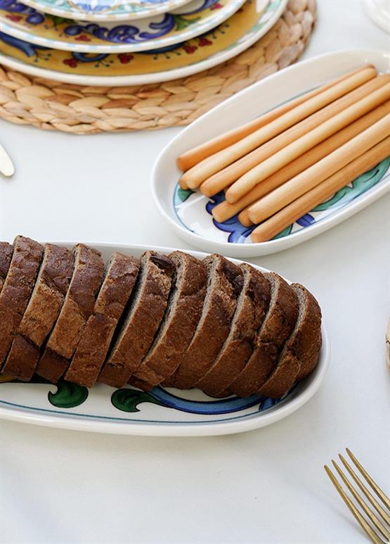 The Mia Limoncello Oval Servis 2li Set Gri 26 cm