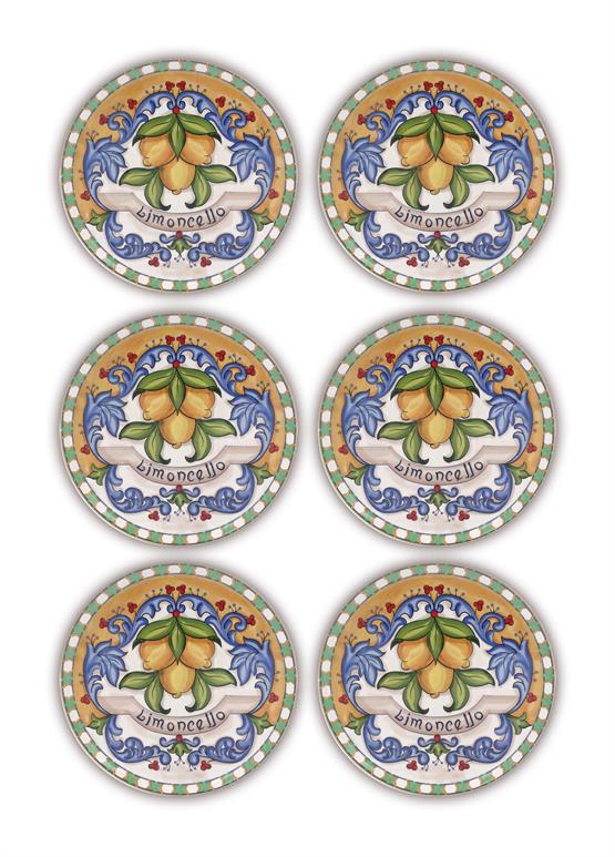 The Mia Limoncello Servis Tabağı 30 cm 6 Kişilik