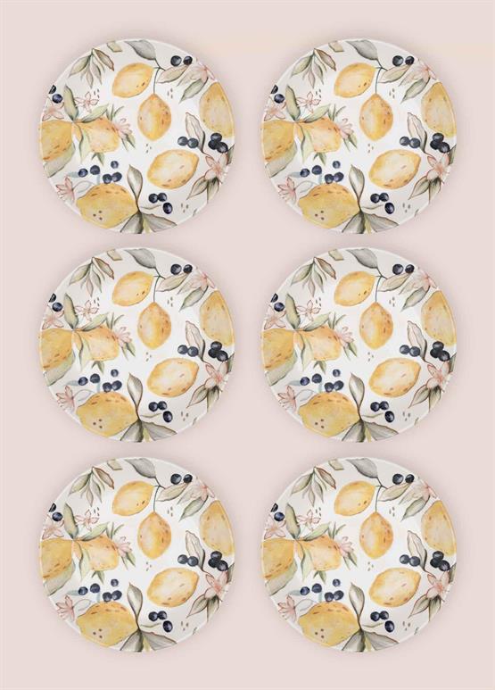 The Mia Limoncello Yemek Tabağı 6lı Set 20 cm