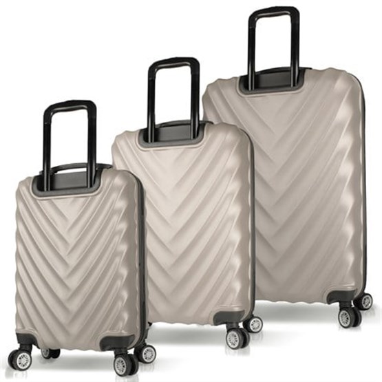 Lotus Abs Kabin Orta ve Büyük Boy Taş 3lü Valiz Seti