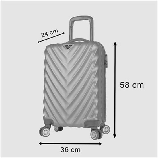 Lotus Abs Küçük Kabin Boy Valiz Taş