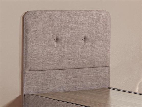 Luna Baza ve Başlık Seti - 100x200 cm Tek Kişilik Kumaş Baza Seti