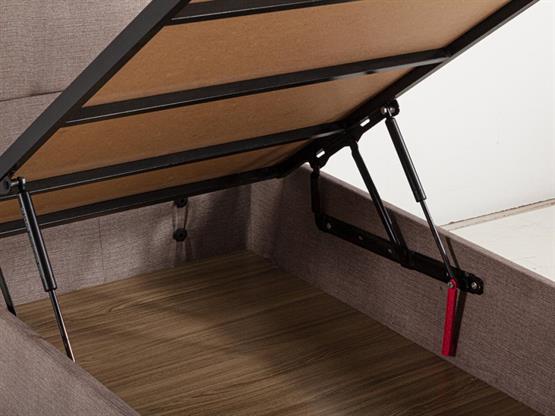 Luna Baza ve Başlık Seti - 150x200 cm Çift Kişilik Kumaş Baza Seti