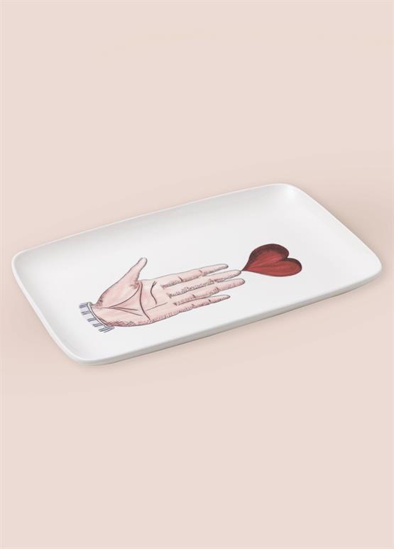 The Mia Luv Dikdörtgen Servis 33x21 cm