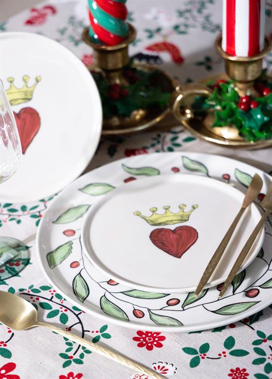 The Mia Luv Pasta Tabağı 6lı Set 19 cm
