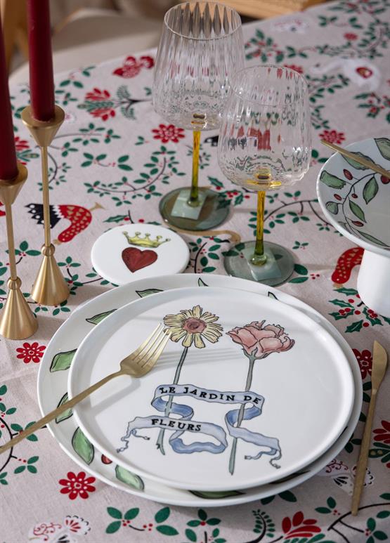 The Mia Luv Servis Tabağı 6lı Set 26 cm