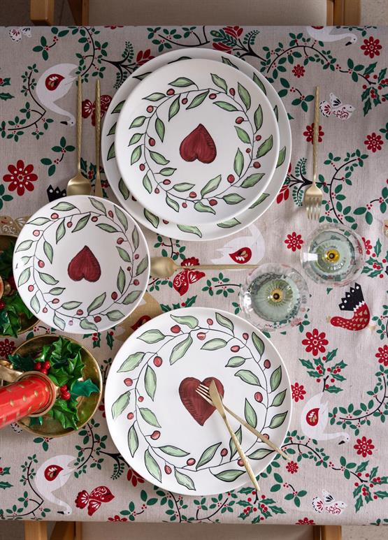 The Mia Luv Yemek Tabağı 6lı Set 20 cm
