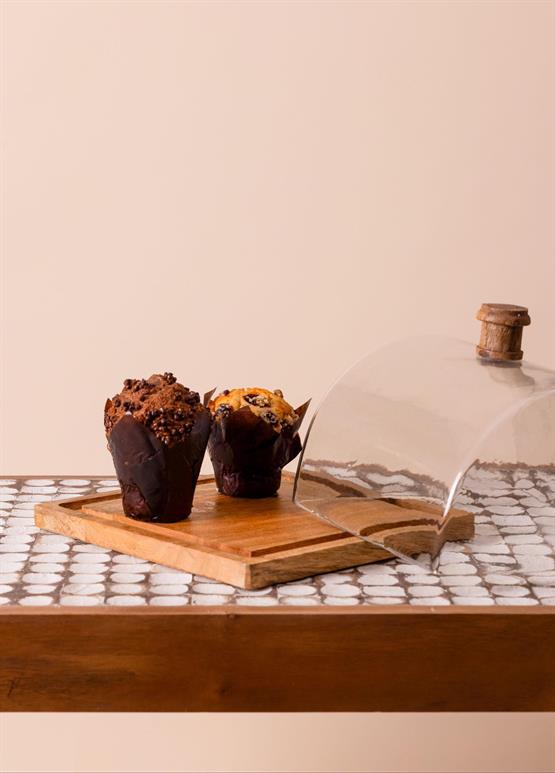 The Mia Madera Dikdörtgen Kek Saklama Fanusu 18x24x24 cm