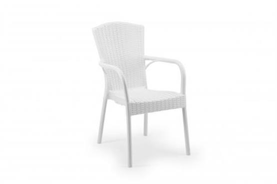 Mandella Doğa Rattan Koltuk (4 Adet) Beyaz