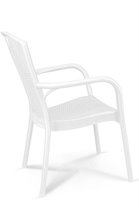 Mandella Doğa Rattan Koltuk (6 Adet) Beyaz