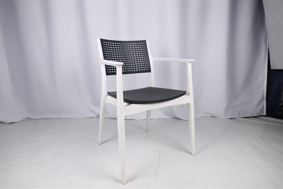 Mandella Irmak Çift Renk Koltuk Gövde Antrasit- Oturma/Sırt Beyaz