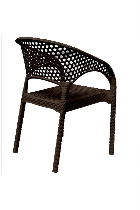 Mandella Regnum Örgü Koltuk (2 Adet) Kahverengi