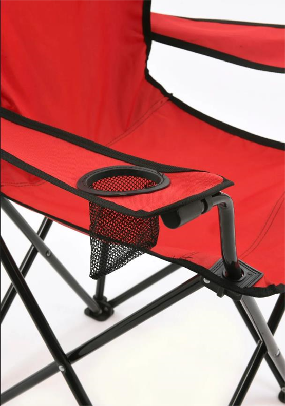 Mandella Rejisör Kamp Sandalyesi Piknik, Plaj, Balıkçı,Bahçe,Balkon Sandalyesi Kırmızı (2 Adet)