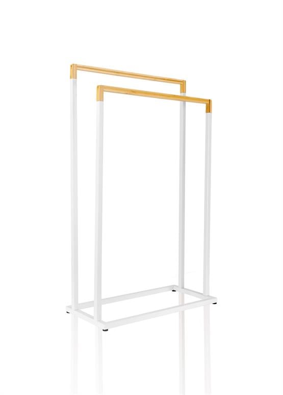 The Mia Metal Havlu Askılığı Beyaz GLV0763