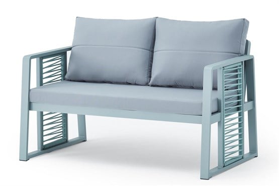 Erinöz Modena Bahçe Balkon Alüminyum Oturma Grubu Yeşil 2+1+1+Seramik Sehpa