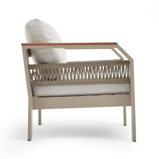 Erinöz Morento Bahçe Balkon Tekli Koltuk - Kum Rengi