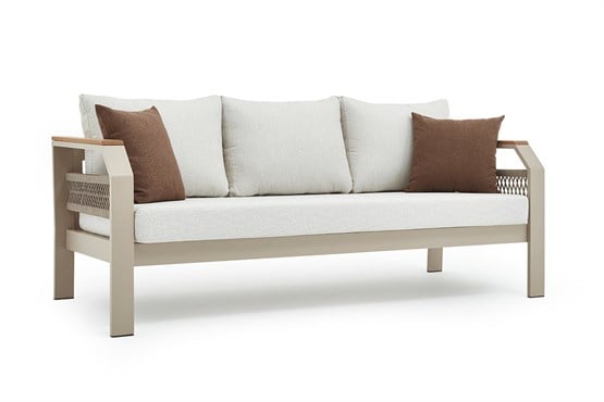 Erinöz Morento Üçlü Koltuk - Kum Rengi