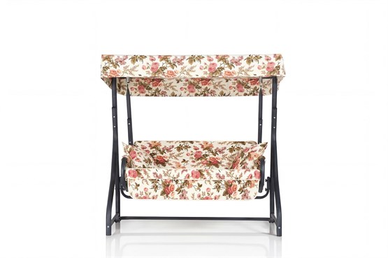 Erinöz Morus 2 Kişilik Bahçe Balkon Salıncağı - İngiliz Gülü