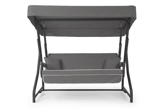 Erinöz Morus 2 Kişilik Bahçe Balkon Teras Salıncağı - Kırçıllı Gri