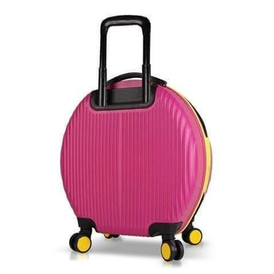 Bubble Abs Yuvarlak Valiz Fuşya