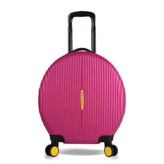 Bubble Abs Yuvarlak Valiz Fuşya