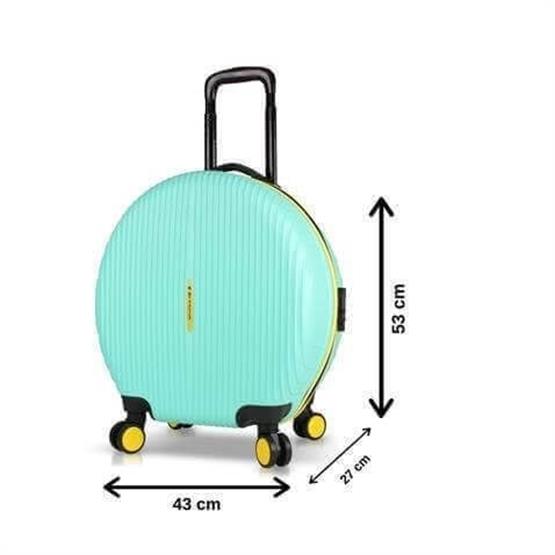 Bubble Abs Yuvarlak Valiz Mint Yeşili