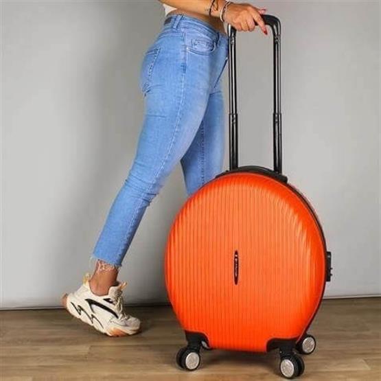 Bubble Abs Yuvarlak Valiz Turuncu