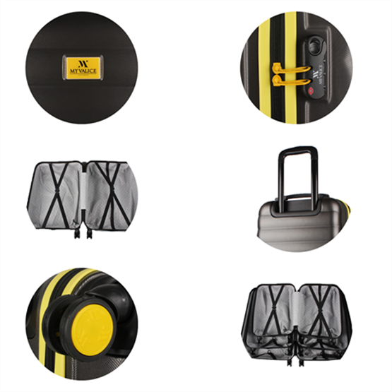 My Valice Colors Abs Büyük Boy Antrasit Valiz