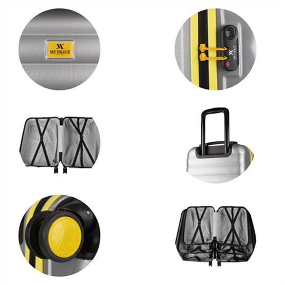 My Valice Colors Abs Büyük Boy Gri Valiz