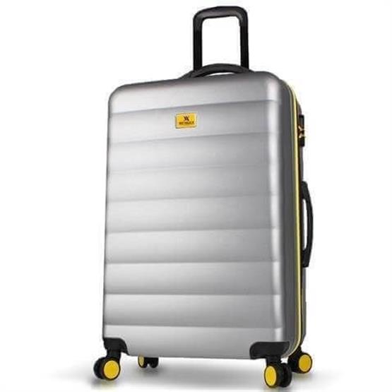 Colors Abs Büyük Boy Gri Valiz