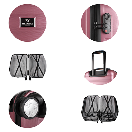 My Valice Colors Abs Büyük Boy Rose Gold Valiz