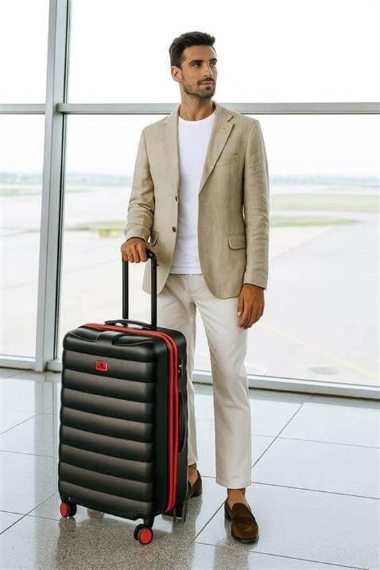 Colors Abs Büyük Boy Siyah Valiz