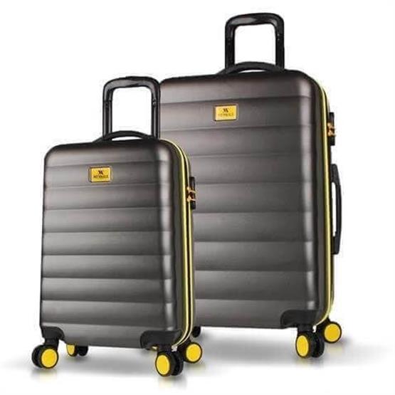 Colors Abs Kabin ve Orta Boy Antrasit  2li Valiz Seti