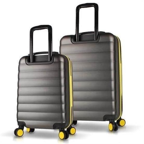 Colors Abs Kabin ve Orta Boy Antrasit  2li Valiz Seti